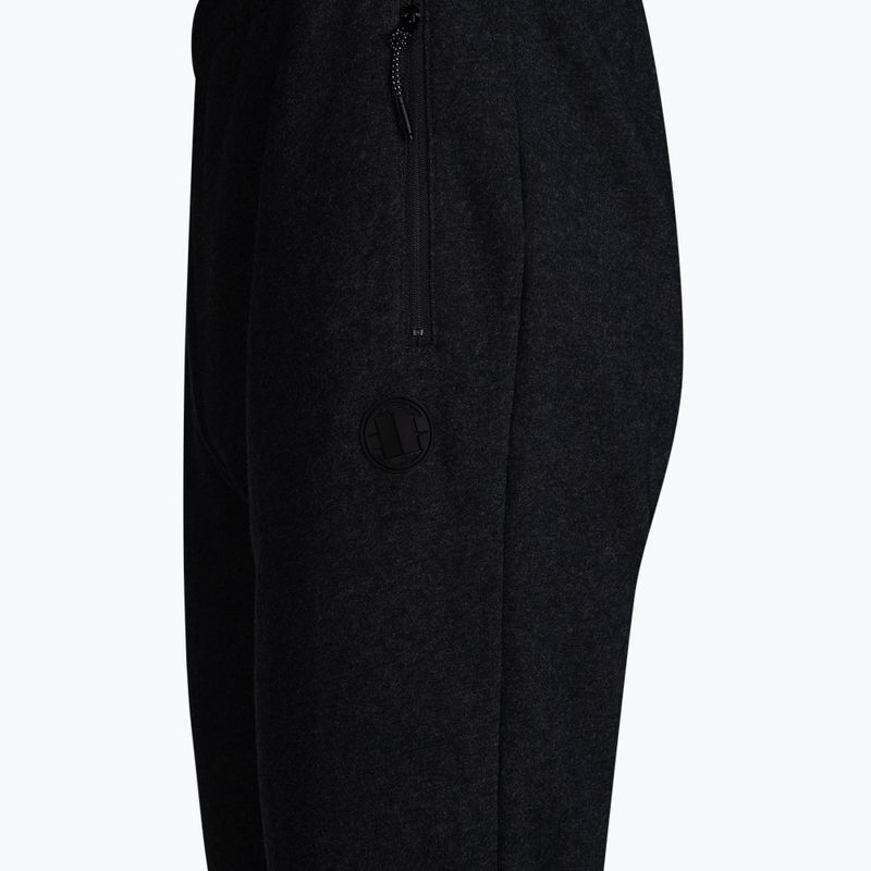 Мъжки панталони Pitbull West Coast Track Pants Athletic charcoal melange 3