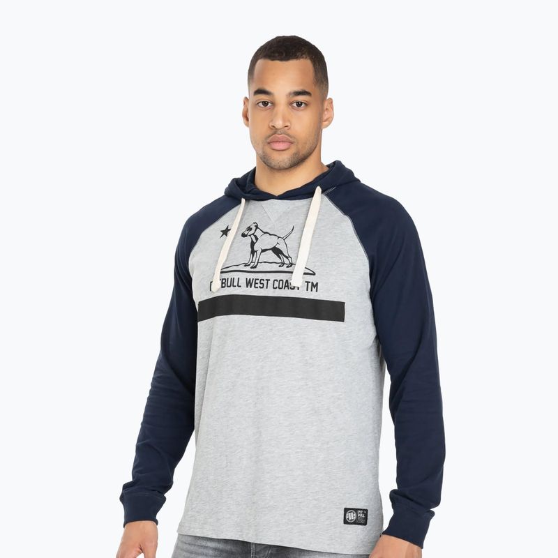 Мъжки суитшърт Pitbull West Coast Hooded California 210 grey/dark navy