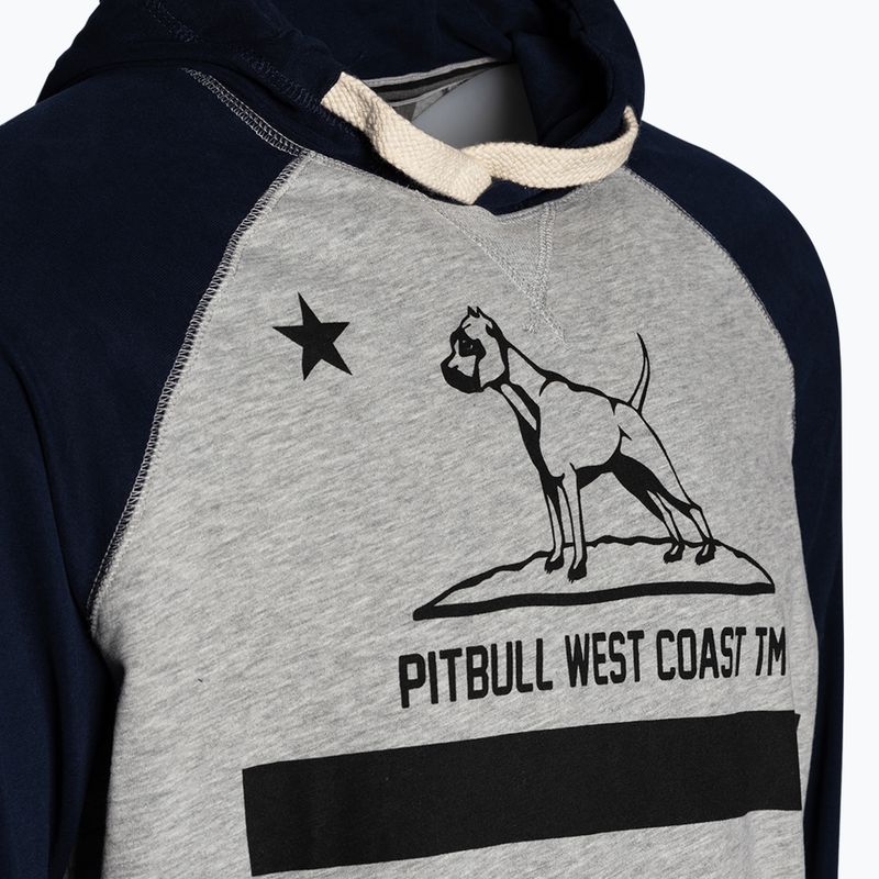 Мъжки суитшърт Pitbull West Coast Hooded California 210 grey/dark navy 7