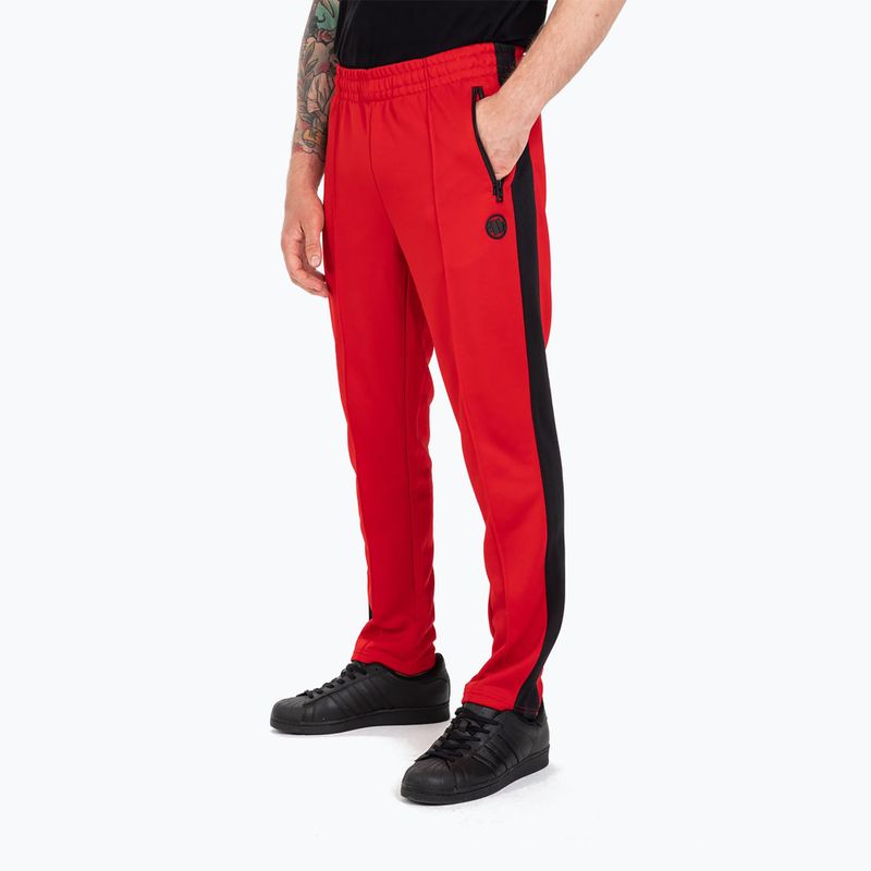 Мъжки панталони Pitbull West Coast Oldschool Track Pants Raglan red