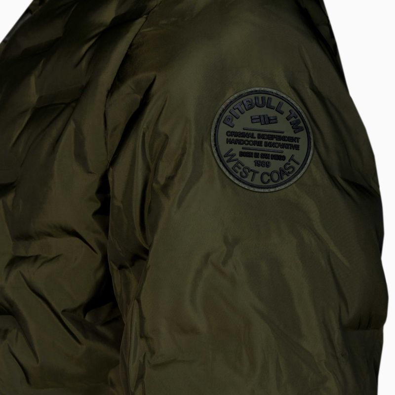 Мъжко яке с пух Pitbull West Coast Overton dark olive 3