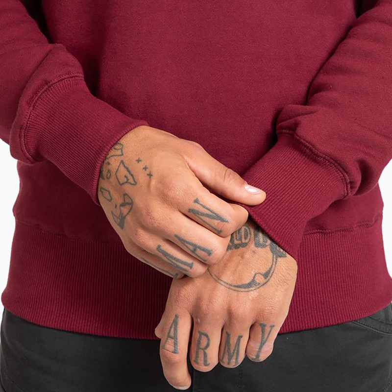 Мъжки суитшърт Pitbull West Coast Crewneck Classic Logo burgundy 5