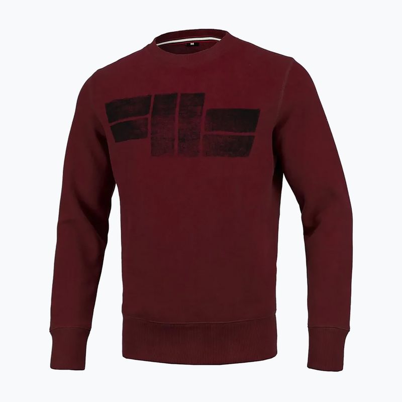 Мъжки суитшърт Pitbull West Coast Crewneck Classic Logo burgundy 6