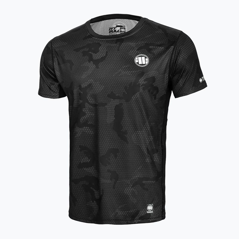 Мъжка тениска Pitbull West Coast Performance Mesh Net Camo All Black Camo black camo