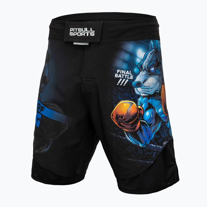 Мъжки шорти за граплинг Pitbull West Coast Grappling Master Of Boxing black 9