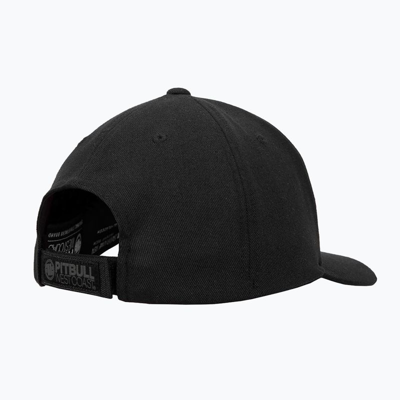 Pitbull West Coast мъжки Snapback Hook & Loop ,,3D Metal Logo" черен 2