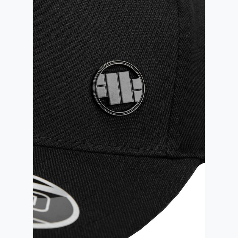 Pitbull West Coast мъжки Snapback Hook & Loop ,,3D Metal Logo" черен 3