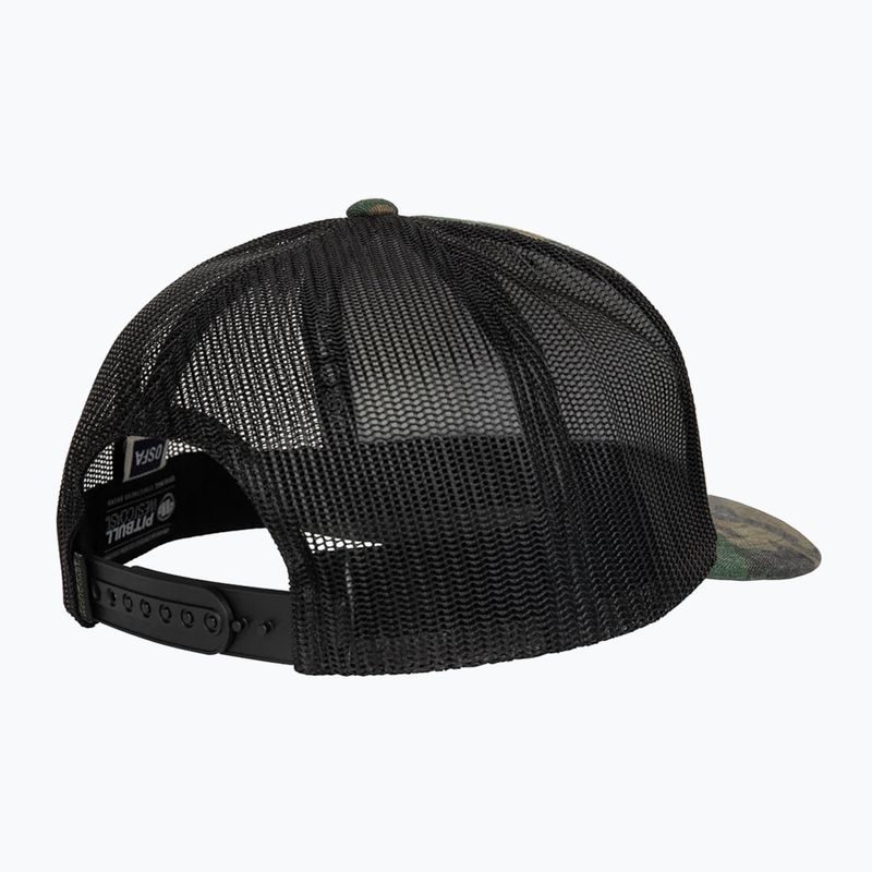 Мъжка шапка Pitbull West Coast Mesh Snapback ,,Blood Dog" Camo Trucker wood/black 2