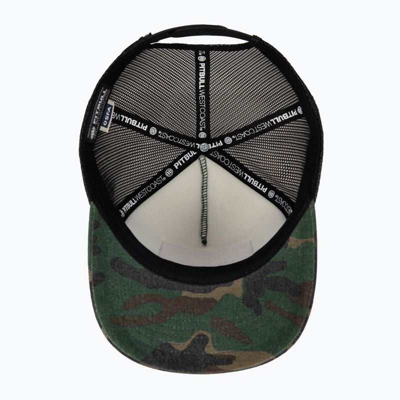 Мъжка шапка Pitbull West Coast Mesh Snapback ,,Blood Dog" Camo Trucker wood/black 7