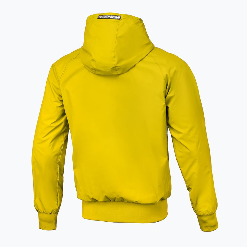 Мъжко яке с качулка от найлон Pitbull West Coast Athletic yellow 2
