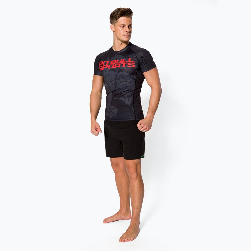 Мъжки рашгард Pitbull West Coast T-S Rash Master Of Muay Thai black 2