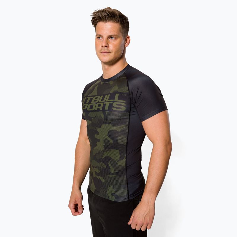 Мъжки рашгард Pitbull West Coast T-S Rash Dillard olive camo