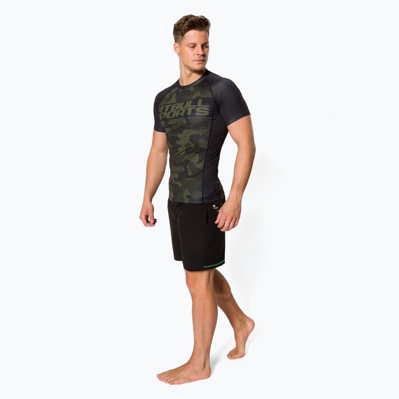 Мъжки рашгард Pitbull West Coast T-S Rash Dillard olive camo 2