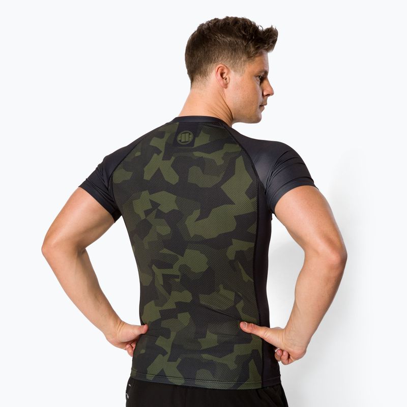Мъжки рашгард Pitbull West Coast T-S Rash Dillard olive camo 3