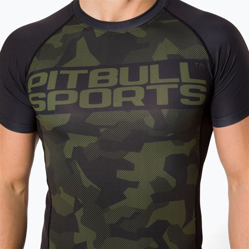 Мъжки рашгард Pitbull West Coast T-S Rash Dillard olive camo 4