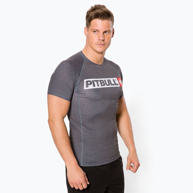 Мъжки рашгард Pitbull West Coast T-S Rash Hilltop grey/melange