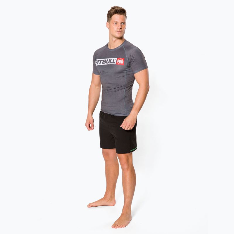 Мъжки рашгард Pitbull West Coast T-S Rash Hilltop grey/melange 2