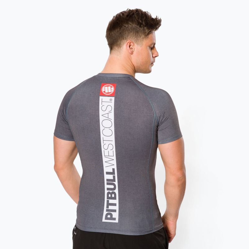Мъжки рашгард Pitbull West Coast T-S Rash Hilltop grey/melange 3