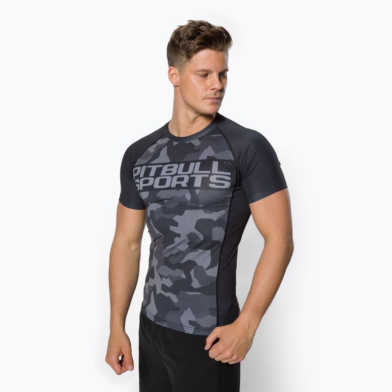 Мъжки рашгард Pitbull West Coast T-S Rash Dillard black camo