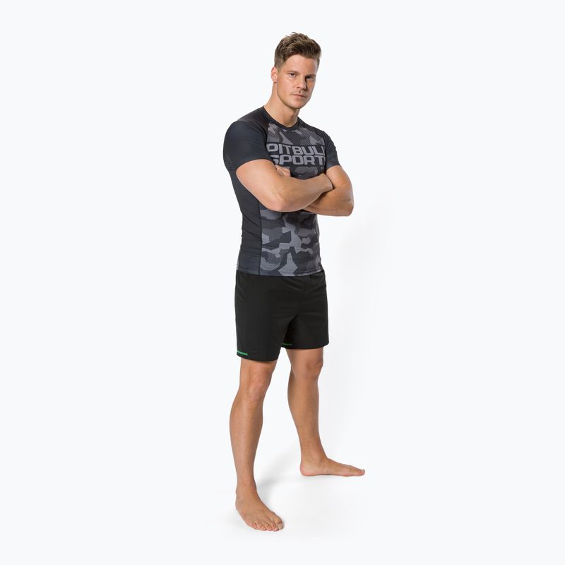 Мъжки рашгард Pitbull West Coast T-S Rash Dillard black camo 2