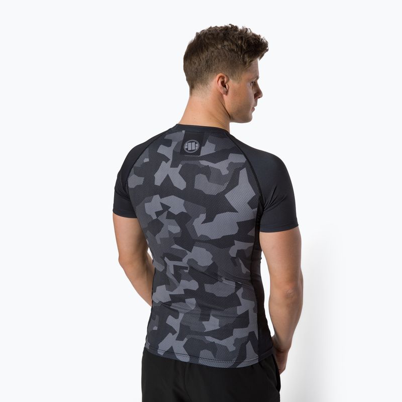 Мъжки рашгард Pitbull West Coast T-S Rash Dillard black camo 3