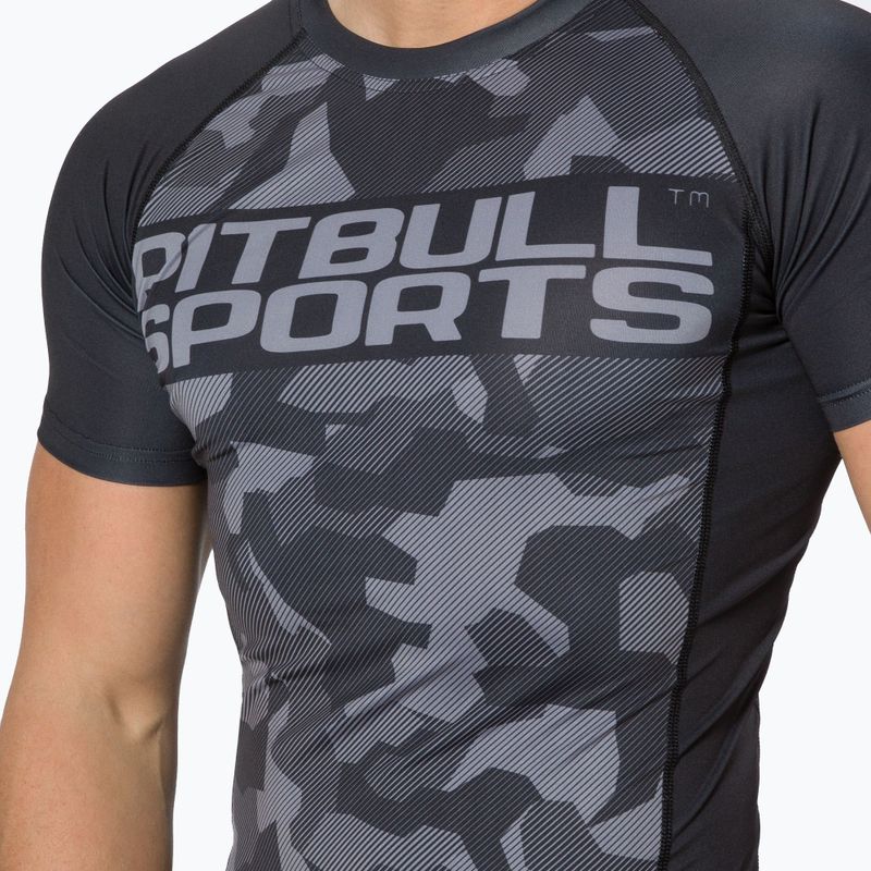 Мъжки рашгард Pitbull West Coast T-S Rash Dillard black camo 4