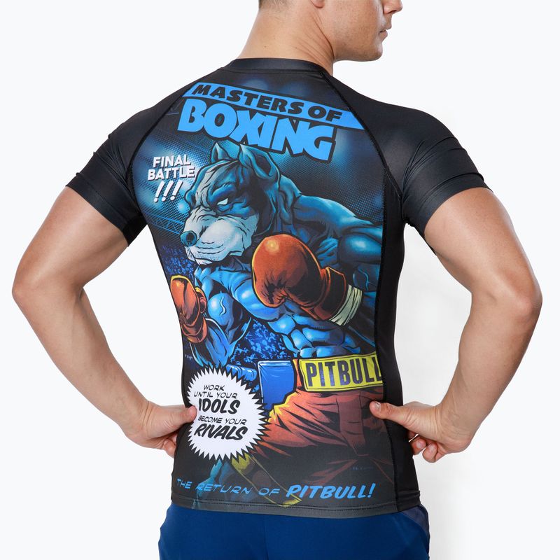 Мъжки рашгард Pitbull West Coast T-S Rash Master Of Boxing black 3