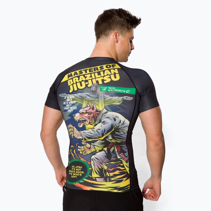 Мъжки рашгард Pitbull West Coast T-S Rash Master Of BJJ black 3