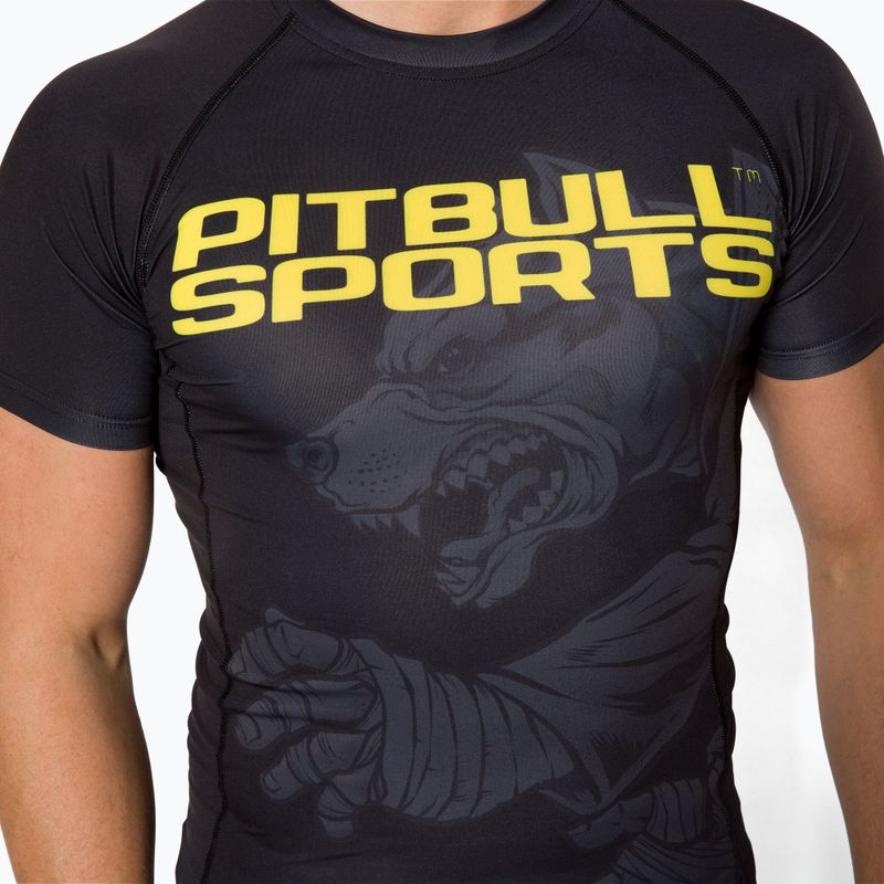 Мъжки рашгард Pitbull West Coast T-S Rash Master Of BJJ black 4