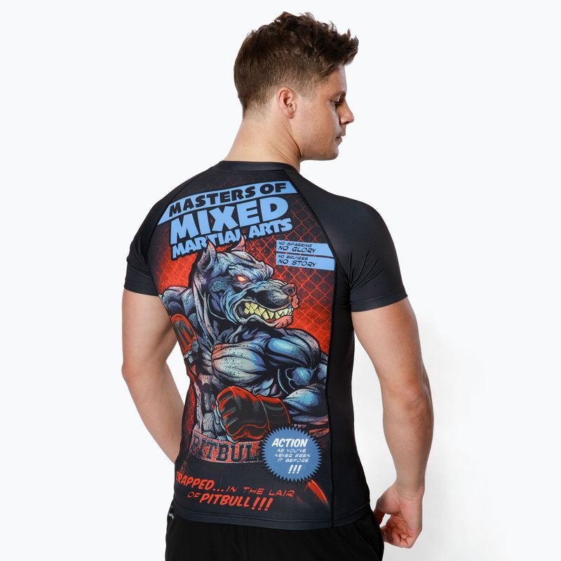 Мъжки рашгард Pitbull West Coast T-S Rash Master Of Mma black 3
