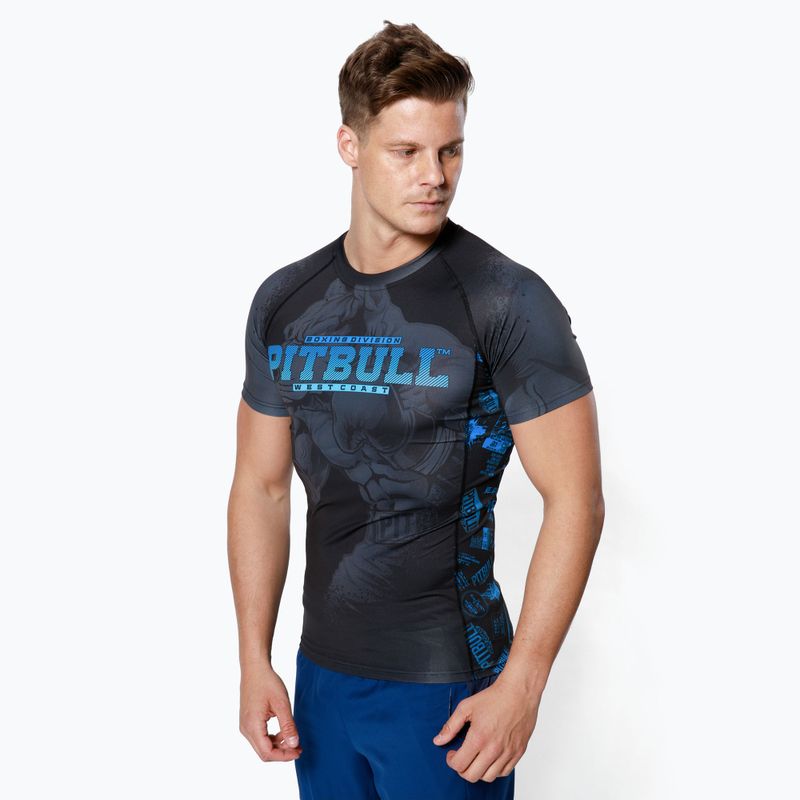 Мъжки рашгард Pitbull West Coast Rash T-S Masters Of Boxing black