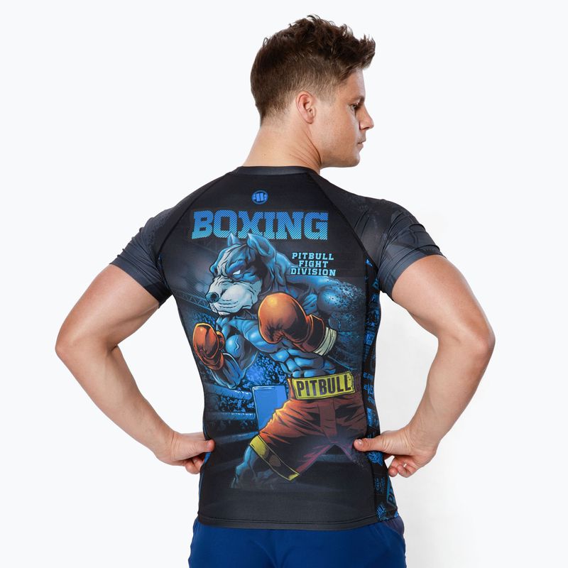 Мъжки рашгард Pitbull West Coast Rash T-S Masters Of Boxing black 3