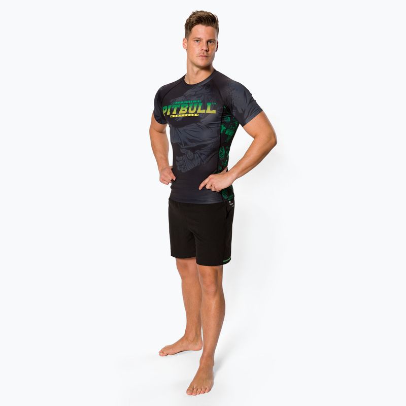Мъжки рашгард Pitbull West Coast Rash T-S Masters Of BJJ black 2