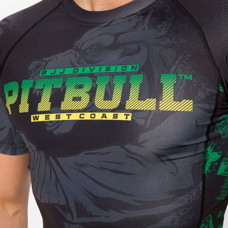 Мъжки рашгард Pitbull West Coast Rash T-S Masters Of BJJ black 4