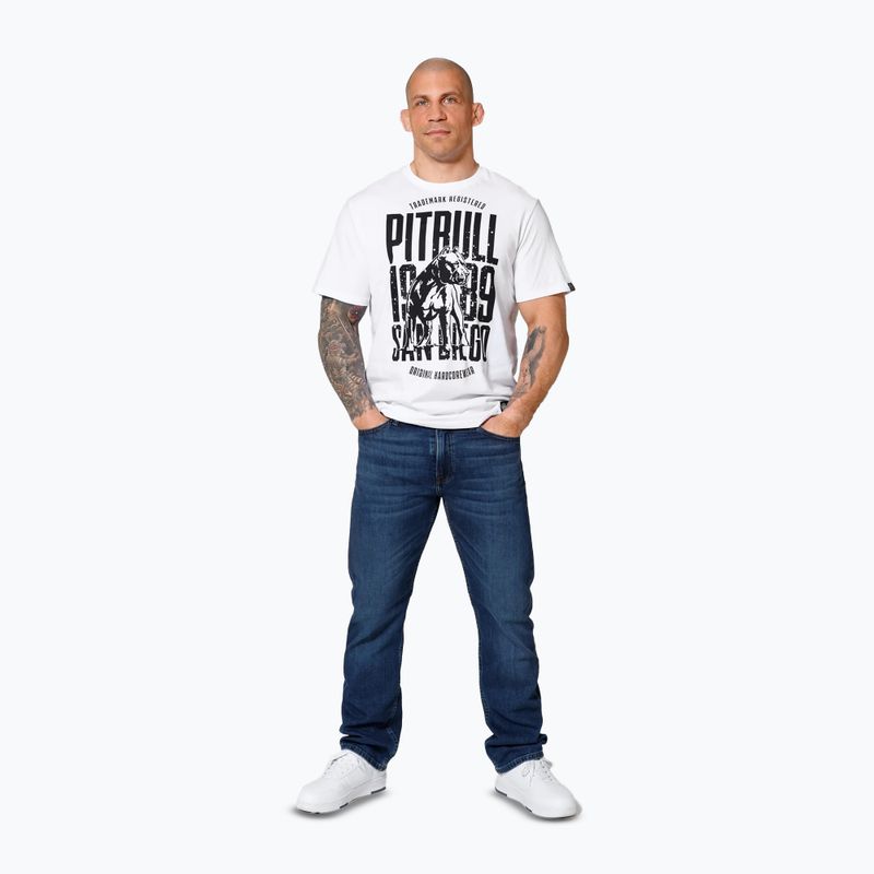 Pitbull San Diego Dog мъжка тениска бяла 2