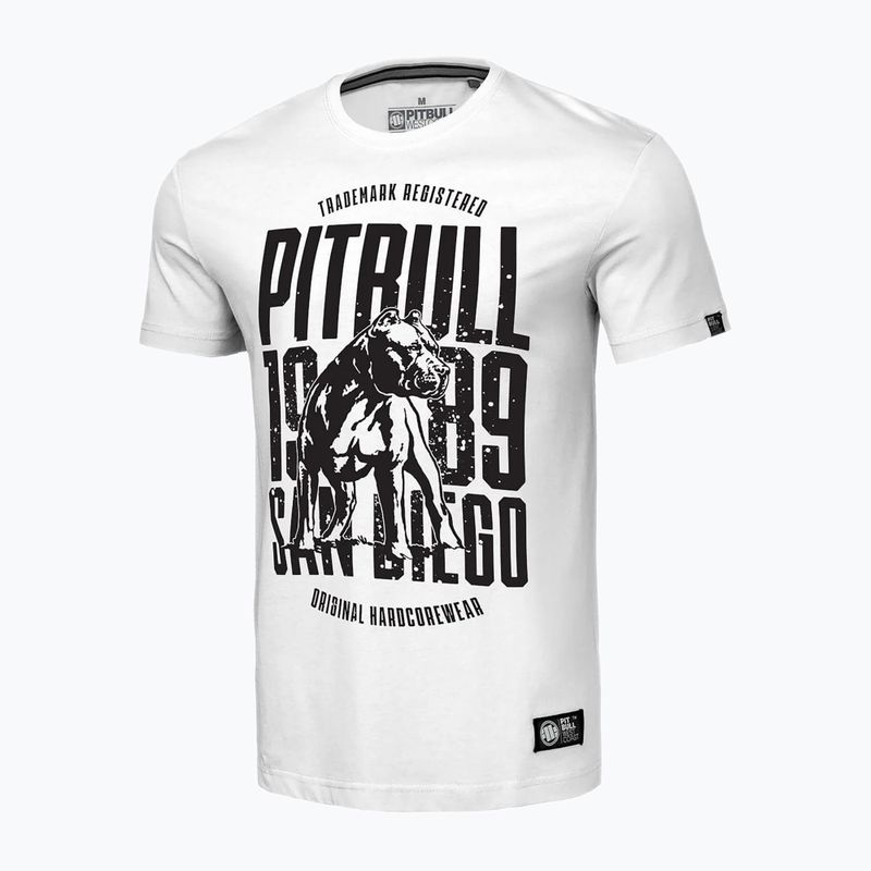 Pitbull San Diego Dog мъжка тениска бяла 4