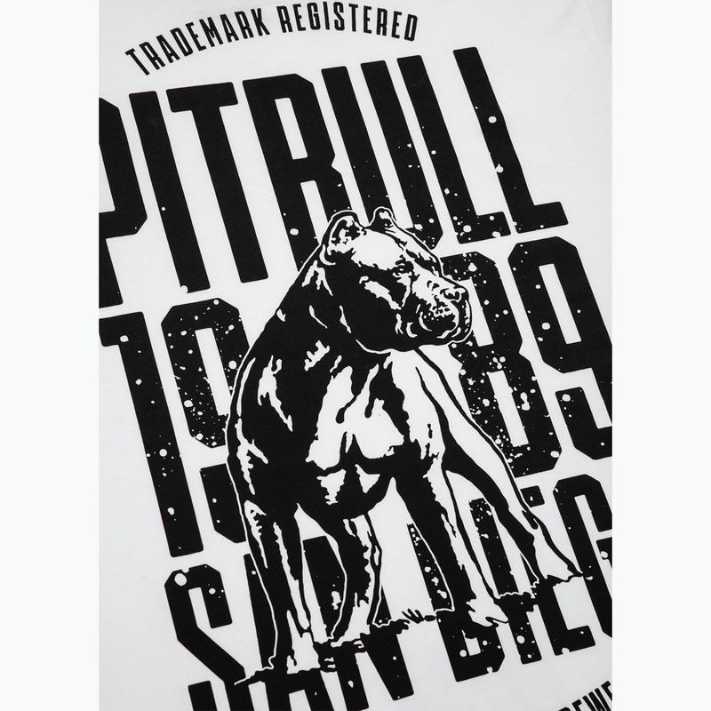 Pitbull San Diego Dog мъжка тениска бяла 7