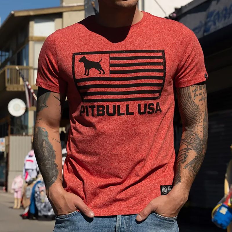 Мъжка тениска Pitbull West Coast T-S Pitbull West Coast USA red 7