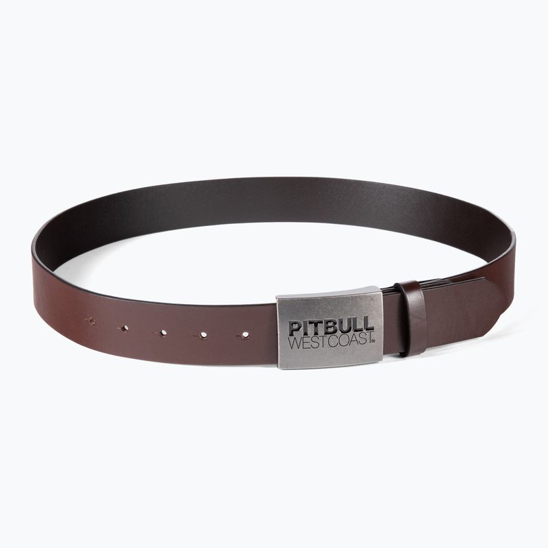 Мъжки колан Pitbull West Coast Original Leather TNT brown