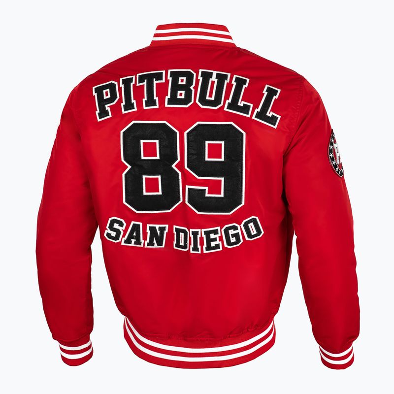 Мъжко яке Pitbull West Coast Silverwing Padded Varsity red 3