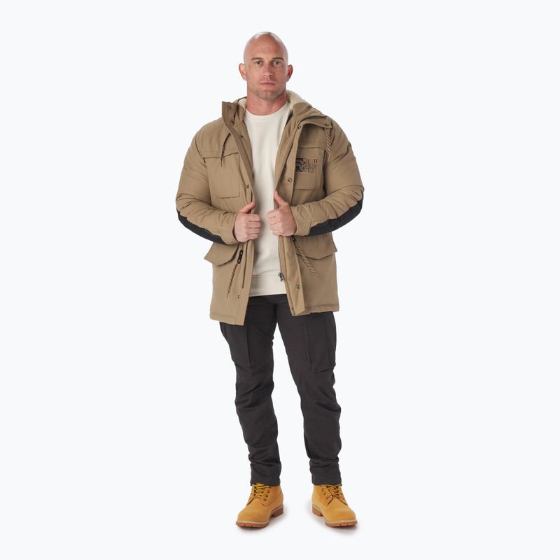 Мъжко зимно яке Pitbull West Coast Gunner Hooded Parka dark sand 2