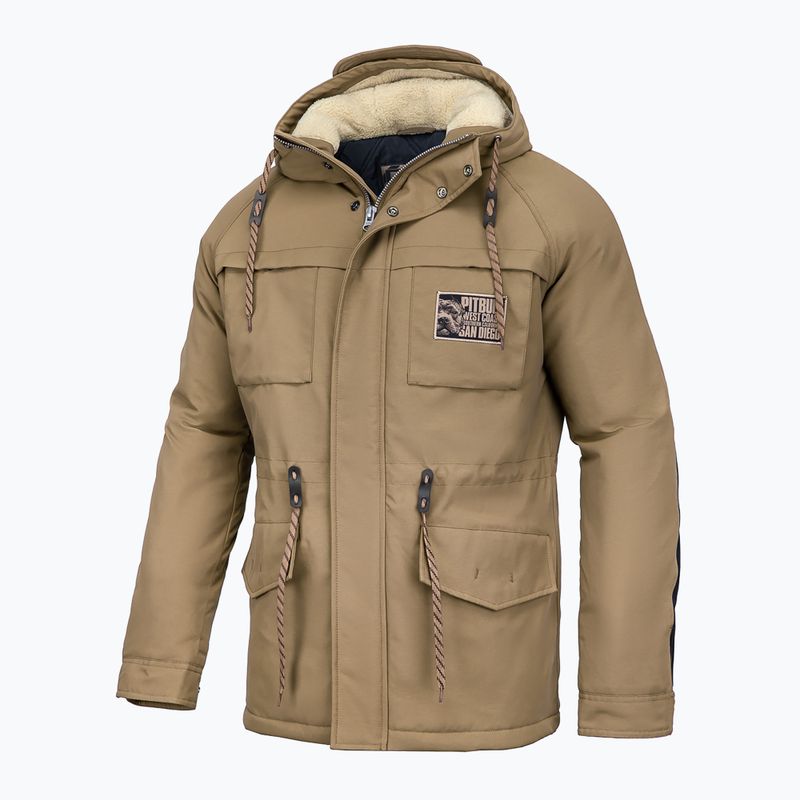 Мъжко зимно яке Pitbull West Coast Gunner Hooded Parka dark sand 4