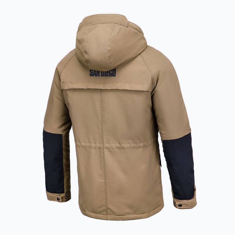 Мъжко зимно яке Pitbull West Coast Gunner Hooded Parka dark sand 5