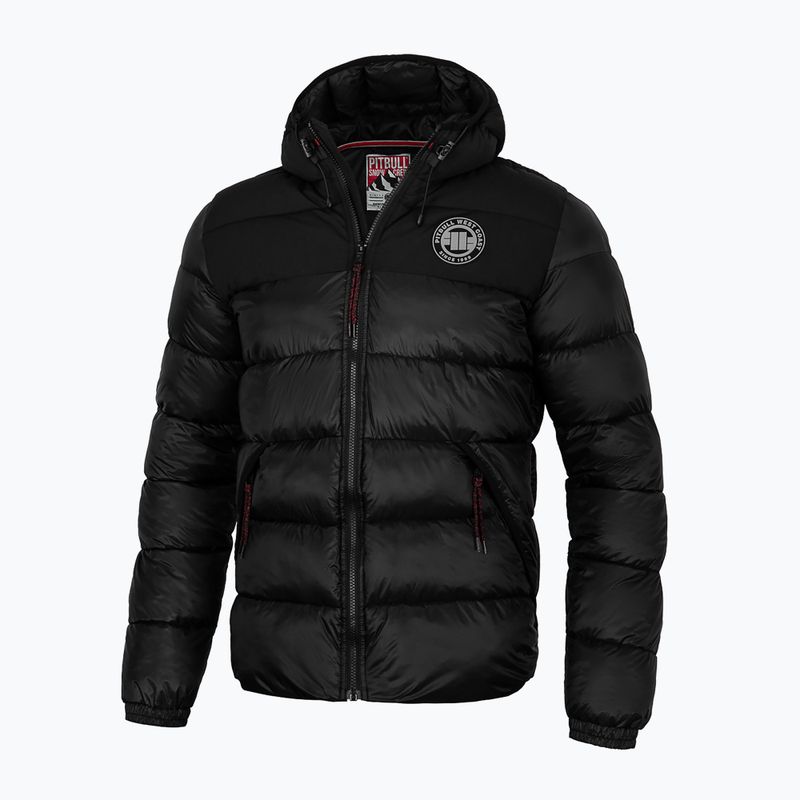 Мъжко зимно яке Pitbull West Coast Greyfox Hooded Quilted black 2