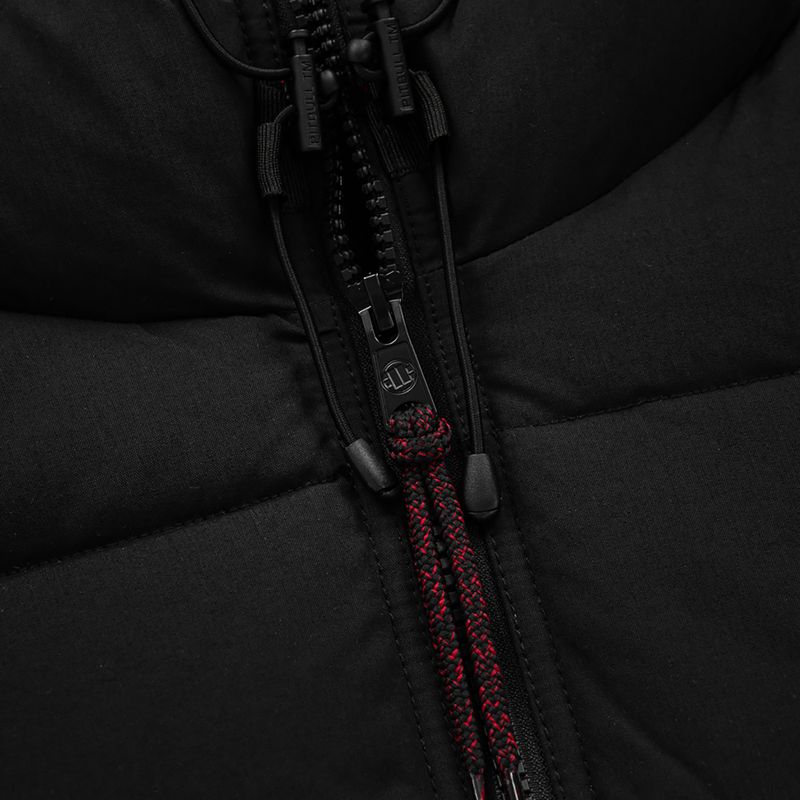 Мъжко зимно яке Pitbull West Coast Greyfox Hooded Quilted black 4