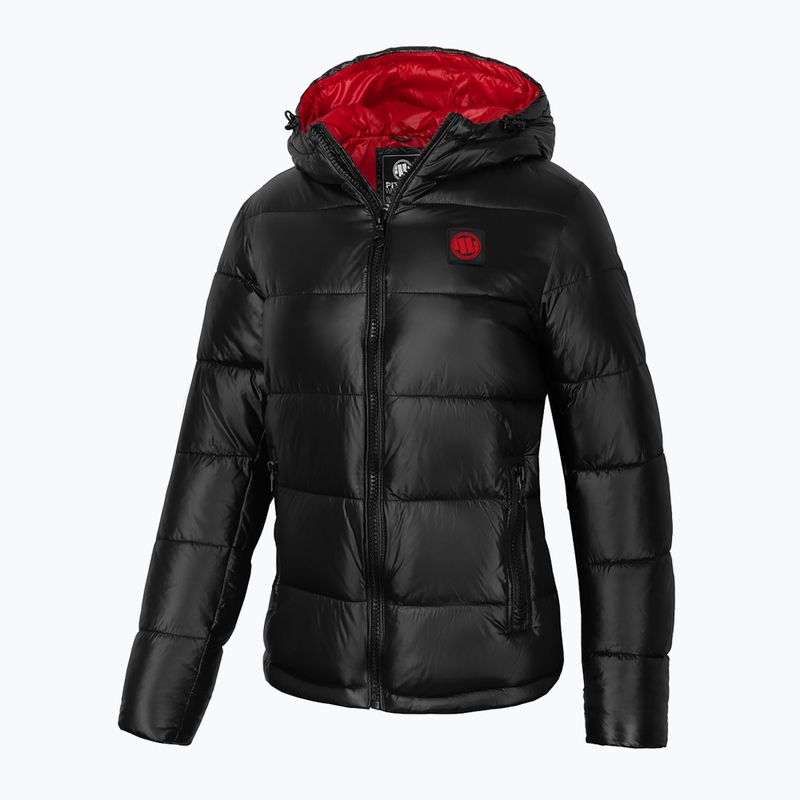 Дамско яке с пух Pitbull West Coast Shine Quilted Hooded black 4