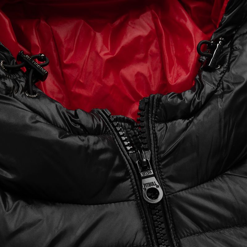 Дамско яке с пух Pitbull West Coast Shine Quilted Hooded black 6