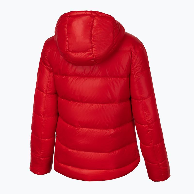 Дамско яке с пух Pitbull West Coast Shine Quilted Hooded red 5