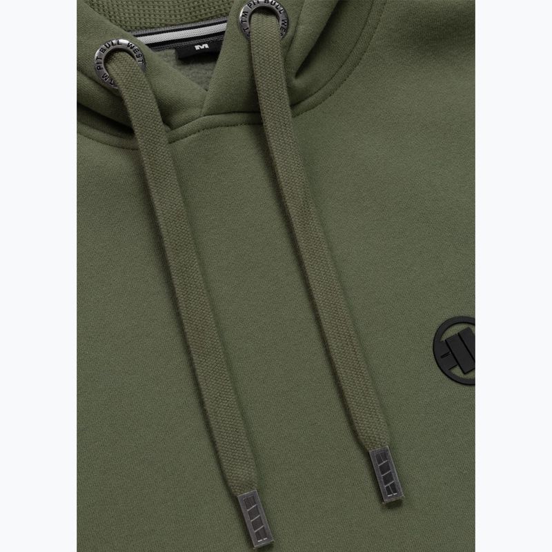 Мъжки суичър Pitbull Small Logo Hooded olive 5