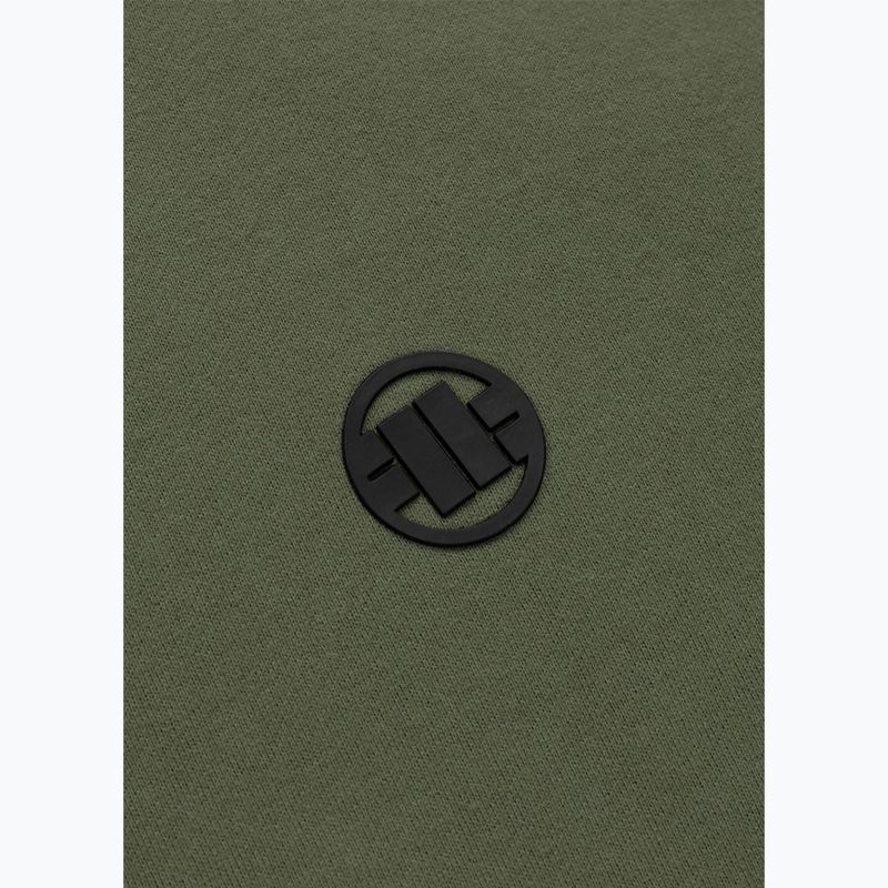 Мъжки суичър Pitbull Small Logo Hooded olive 6